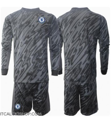 Chelsea Portiere Seconda Maglia Bambino 2024-25 Manica Lunga (+ Pantaloni corti)